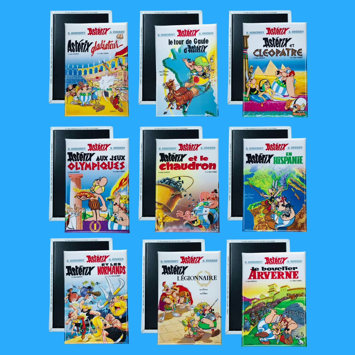 Magnete mit Asterix-Comiccovern: Eine komplette Sammlung für Läden und Sammler