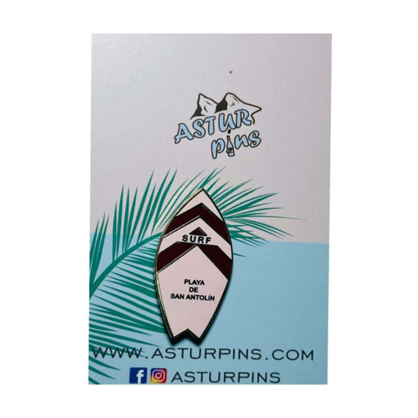 Rosa Surfboard – Strand von San Antolín Llanes – Asturien