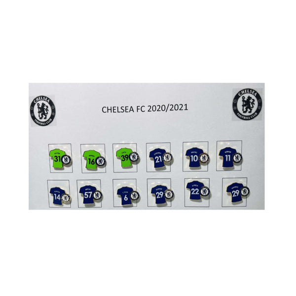 Collection de joueurs de football de Chelsea Fc 2020 2021