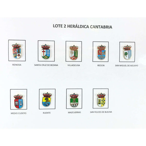 Lote n.º 2 Brasões Heráldicos da Cantábria – Espanha