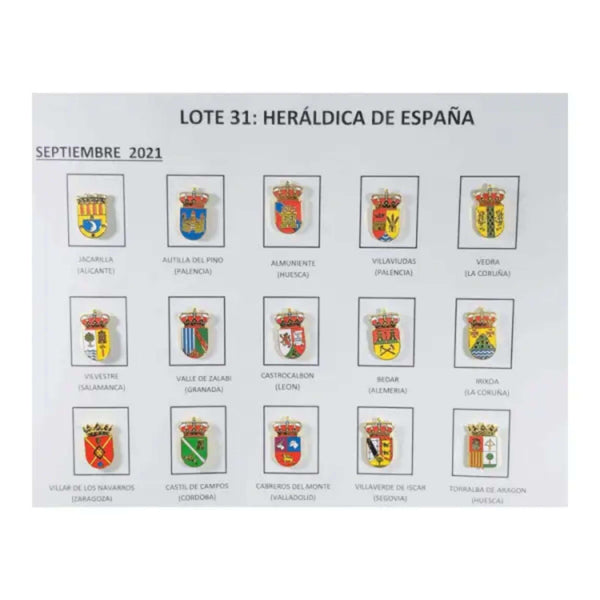 Lote n.º 31 Brasões Heráldicos de Espanha