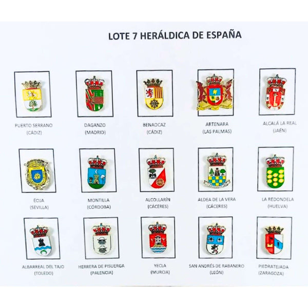 Lote n.º 7 Brasões Heráldicos de Espanha