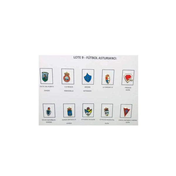 Los Nr. 9 Wappen des asturischen Fußballs