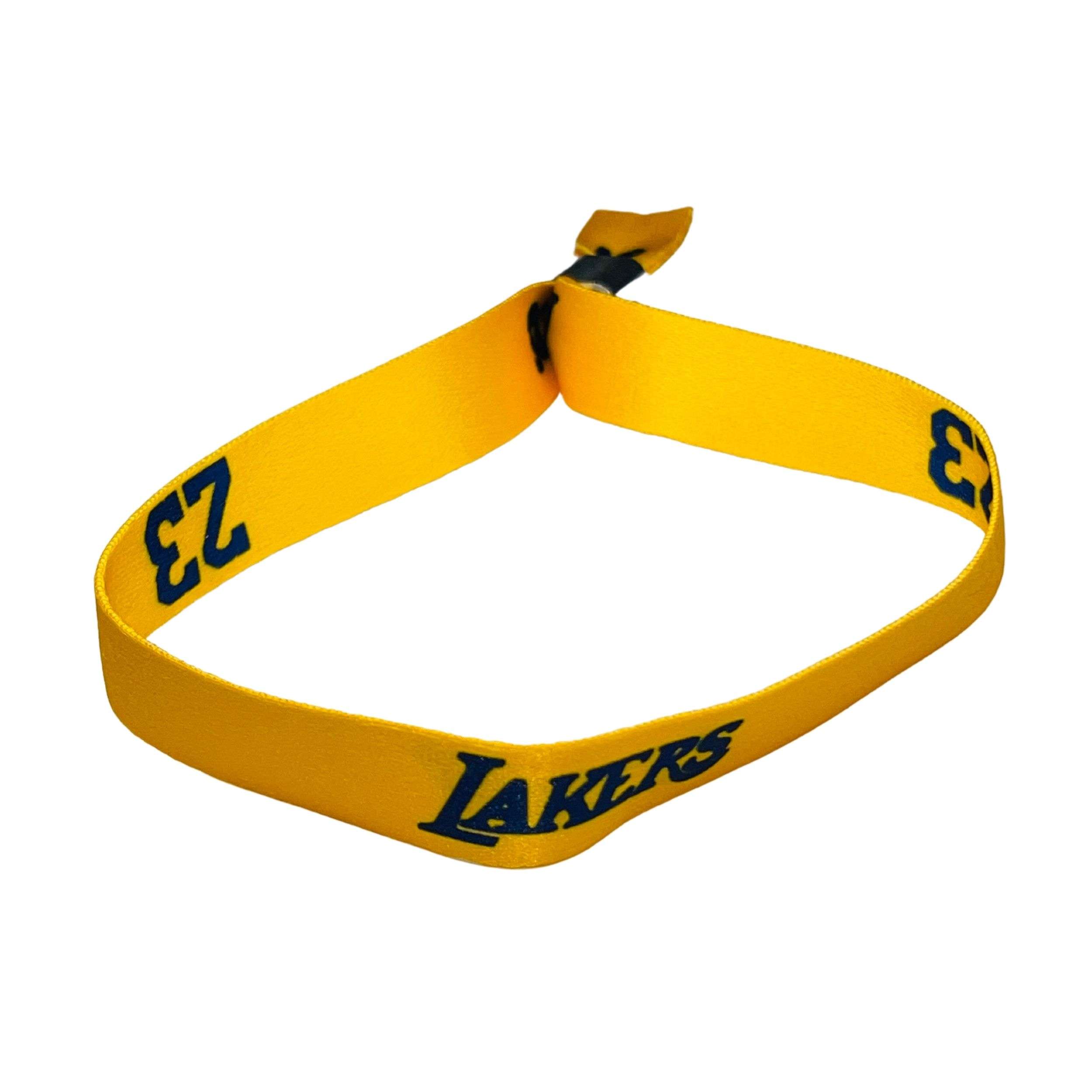 Bracelet Yellow Lakers 23 Lebron James P2033– Astur Pins
