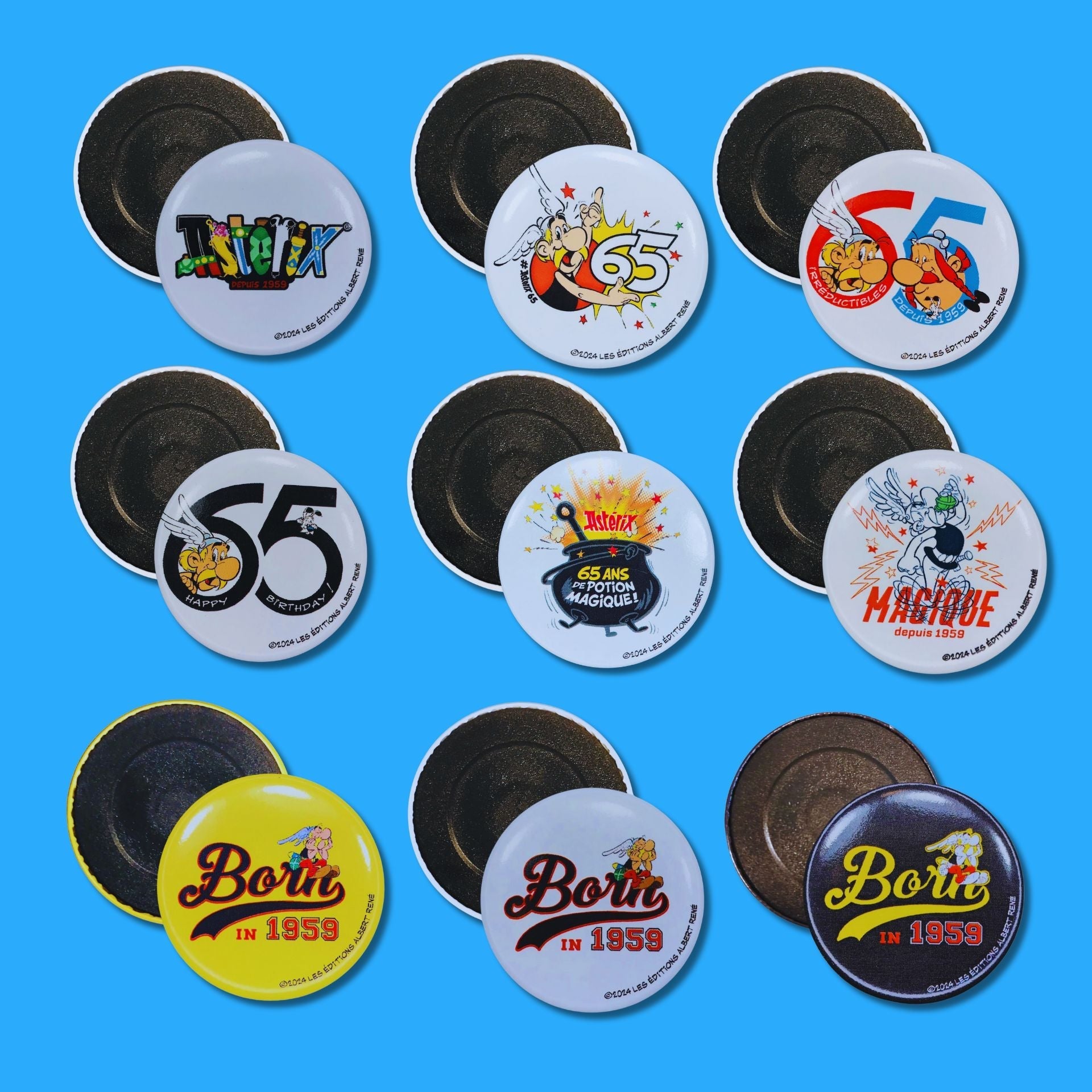 Colección Imanes redondos de Astérix