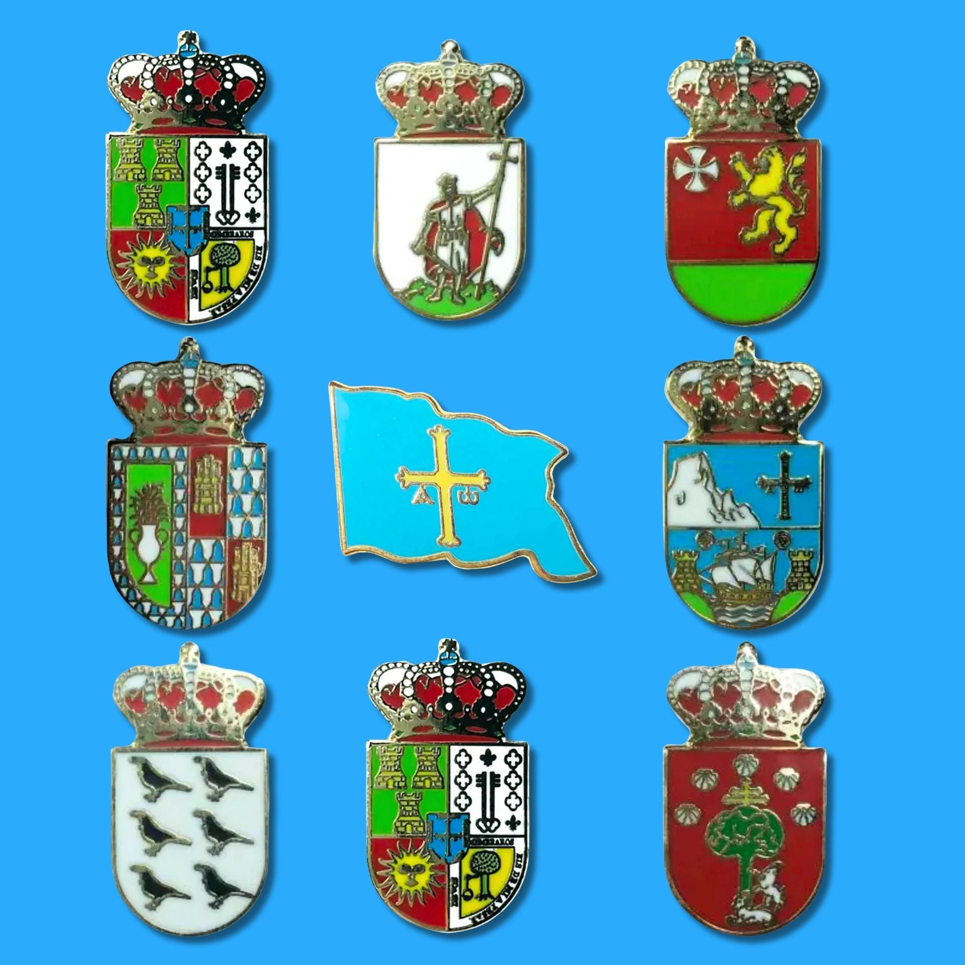 Pins - Escudos Asturias