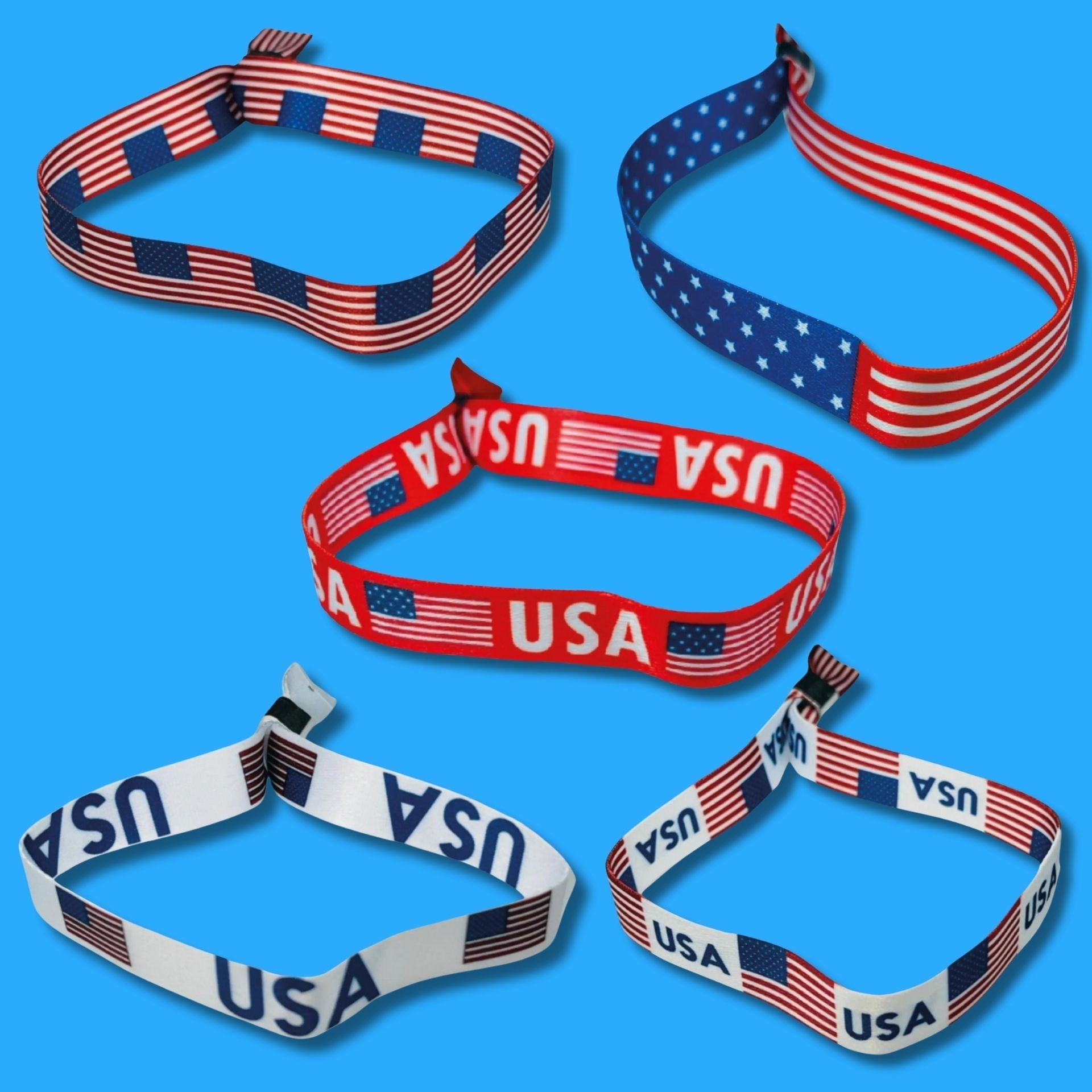 Pulseras Tela - Bandera USA