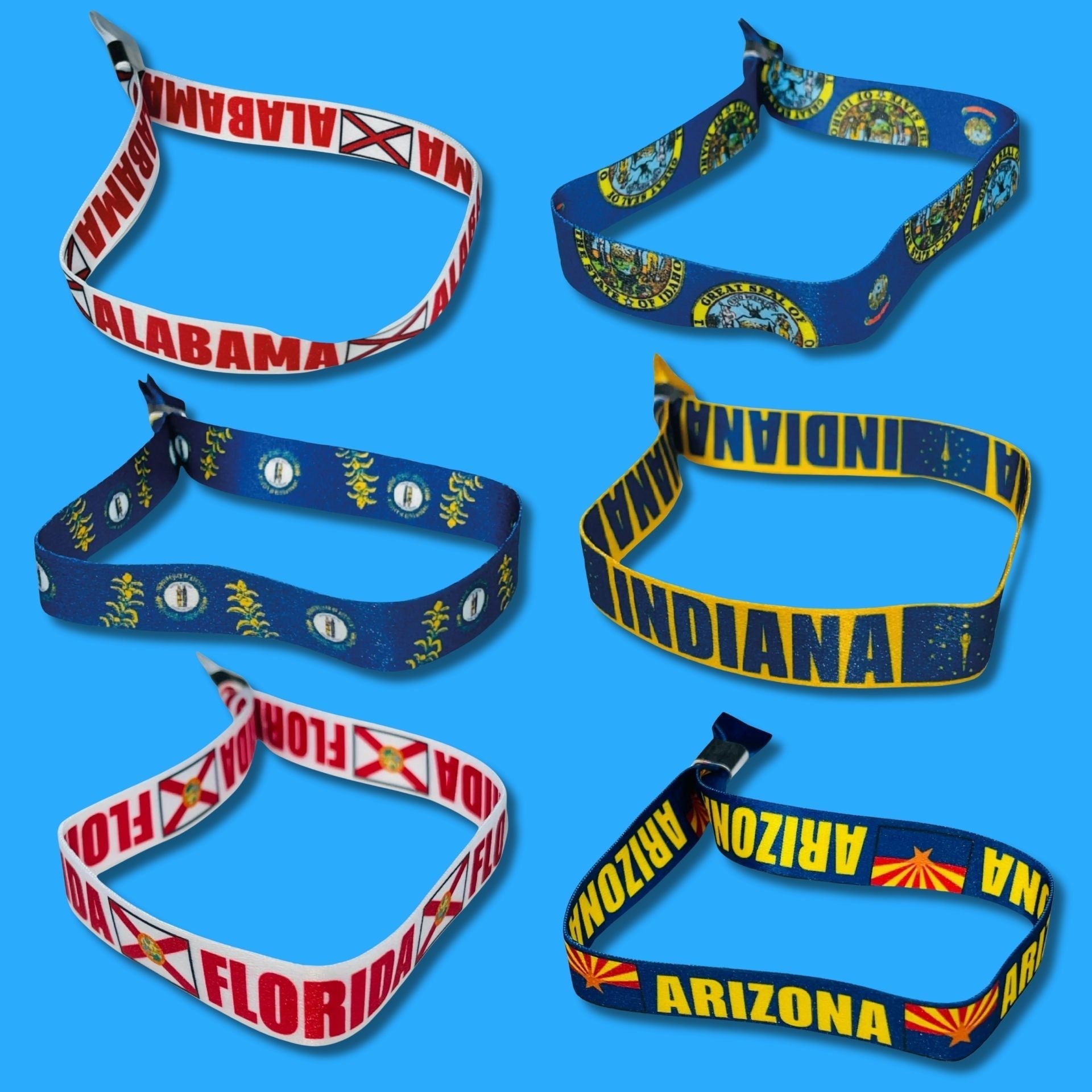 Pulseras Tela - Banderas Estados USA