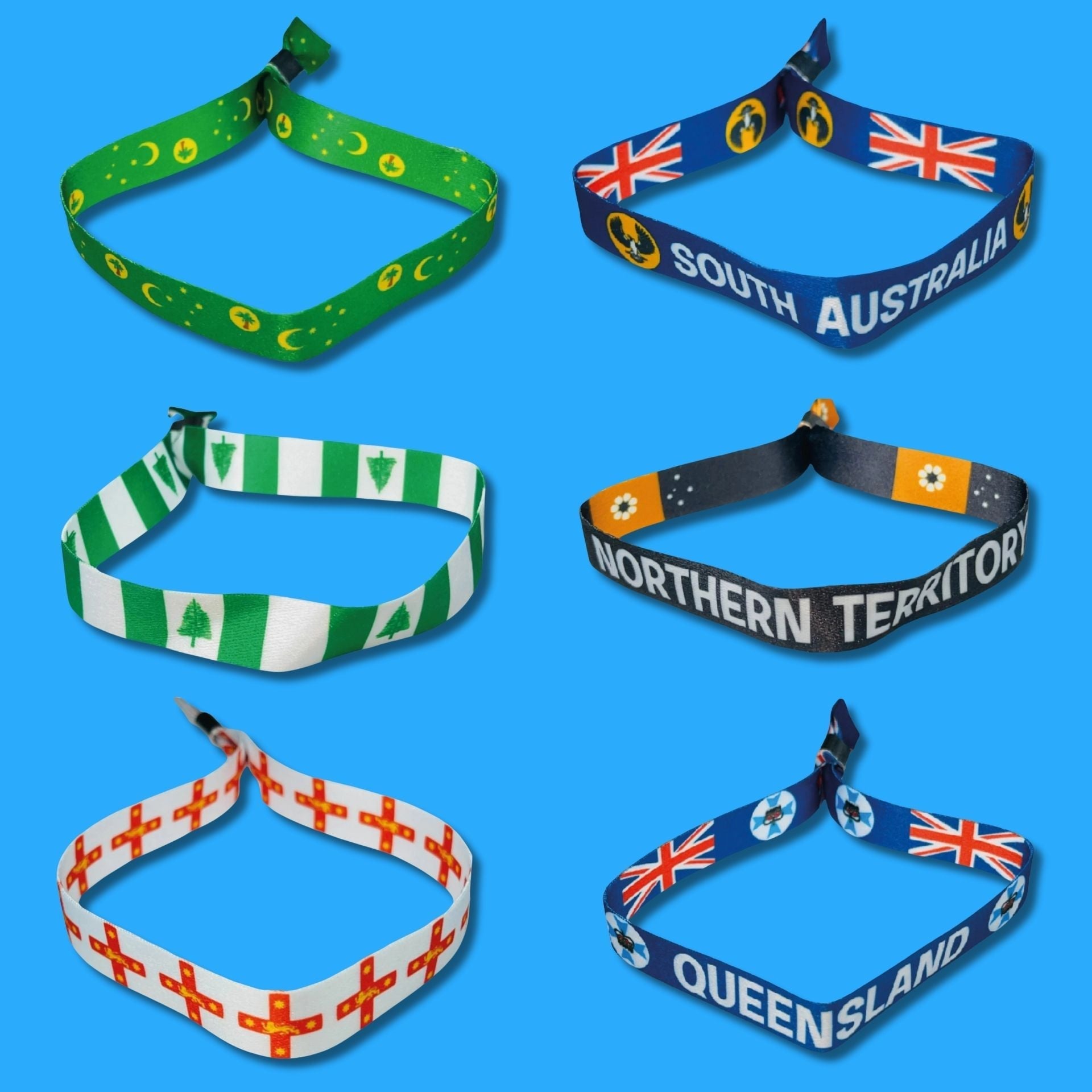 Pulseras Tela - Banderas Australia