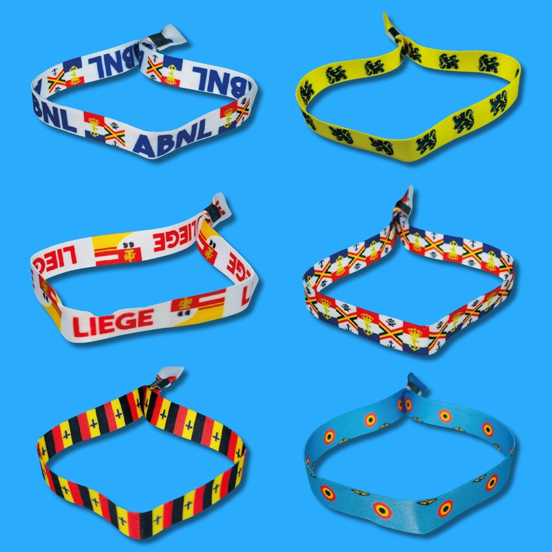 Pulseras Tela - Banderas Bélgica