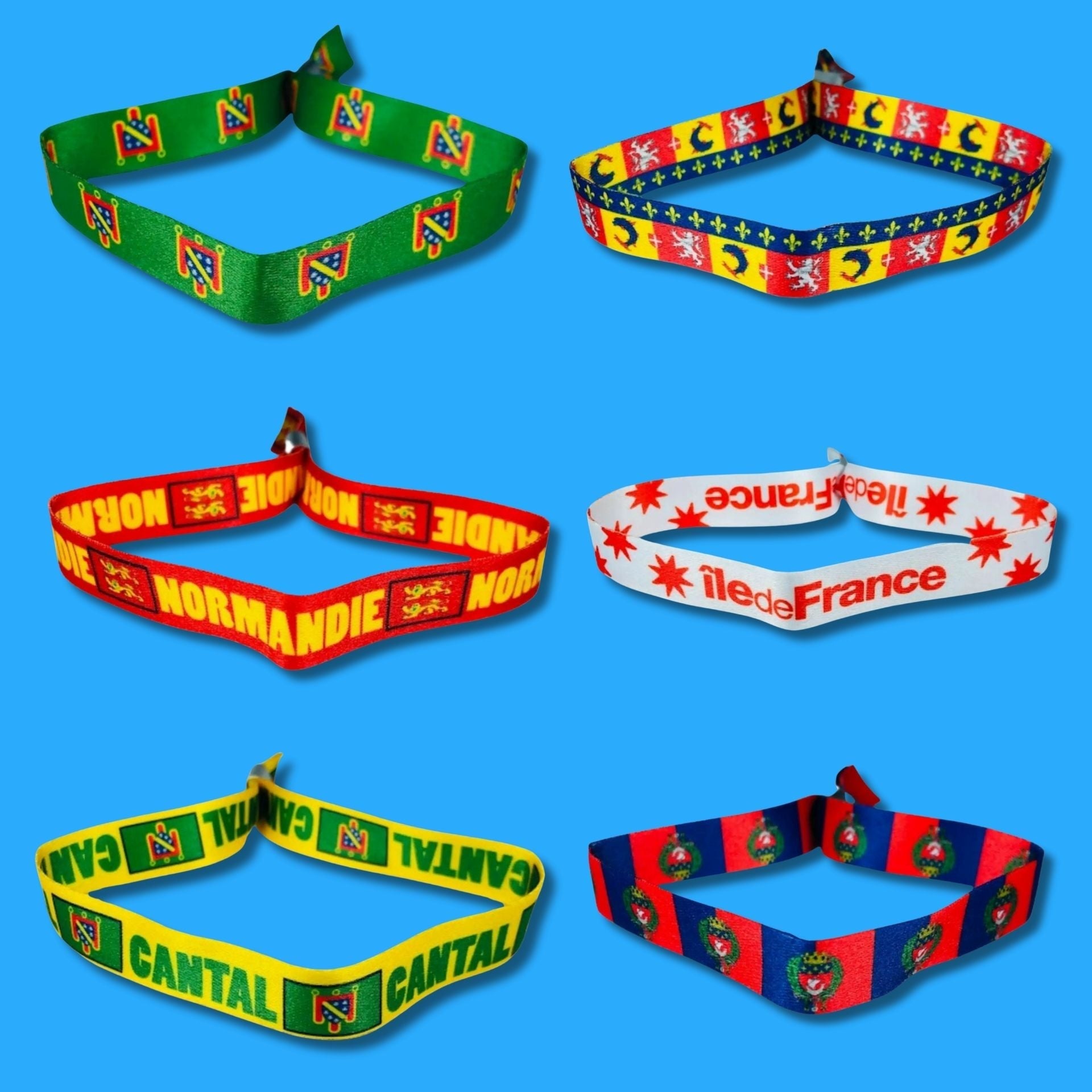 Pulseras Tela - Banderas Francia