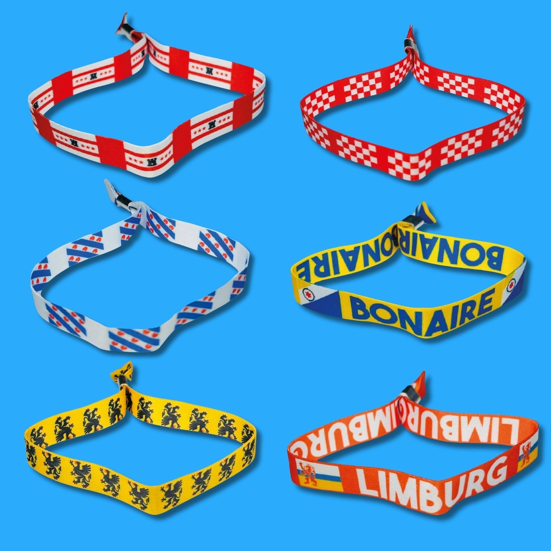 Pulseras Tela - Banderas Paises Bajos