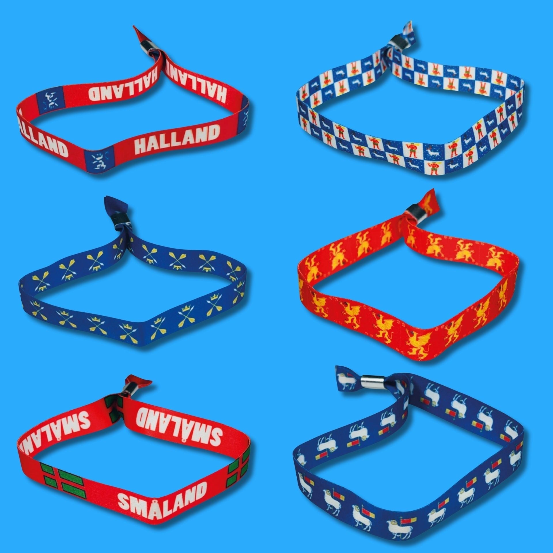 Pulseras Tela - Banderas Suecia