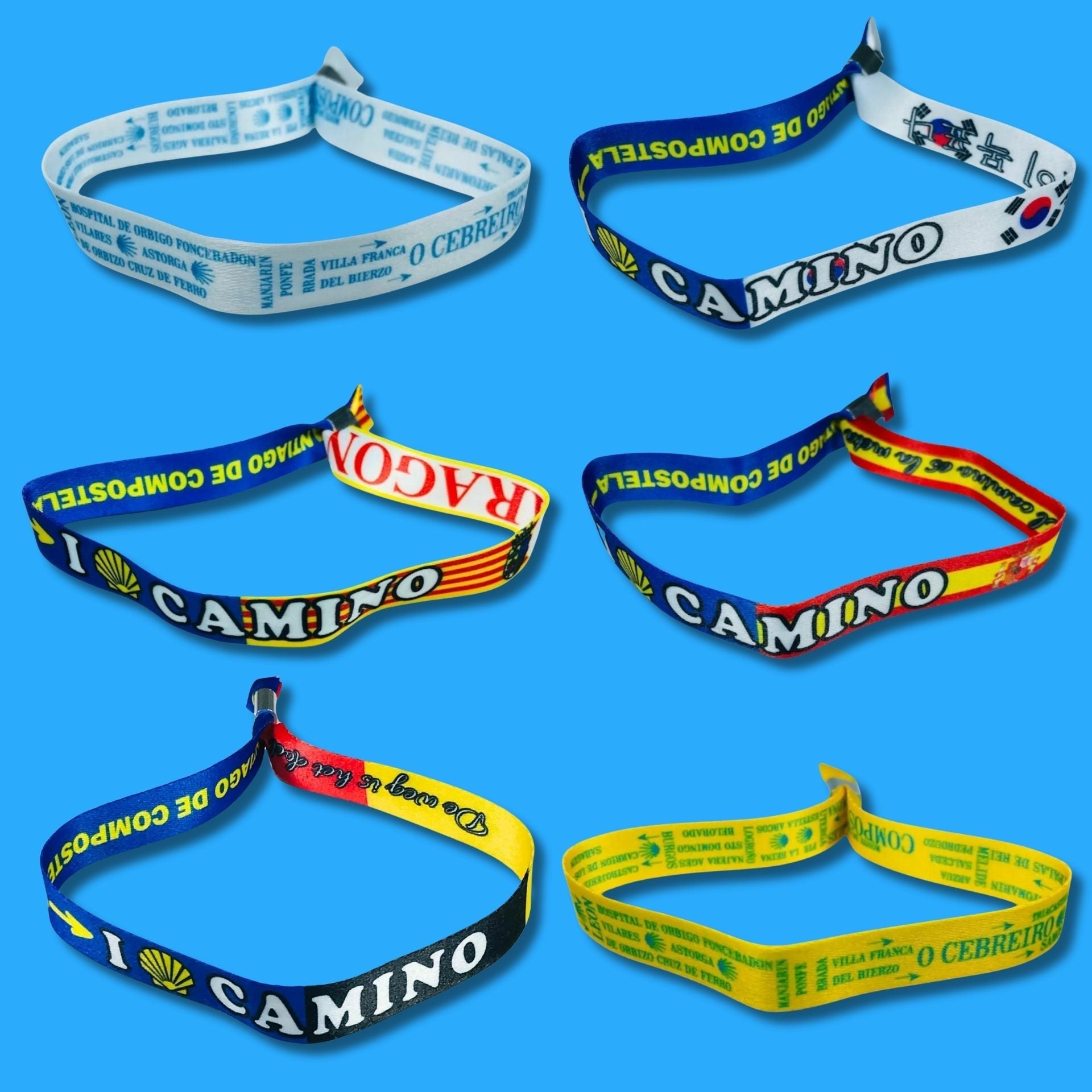 Pulseras Tela - Camino De Santiago