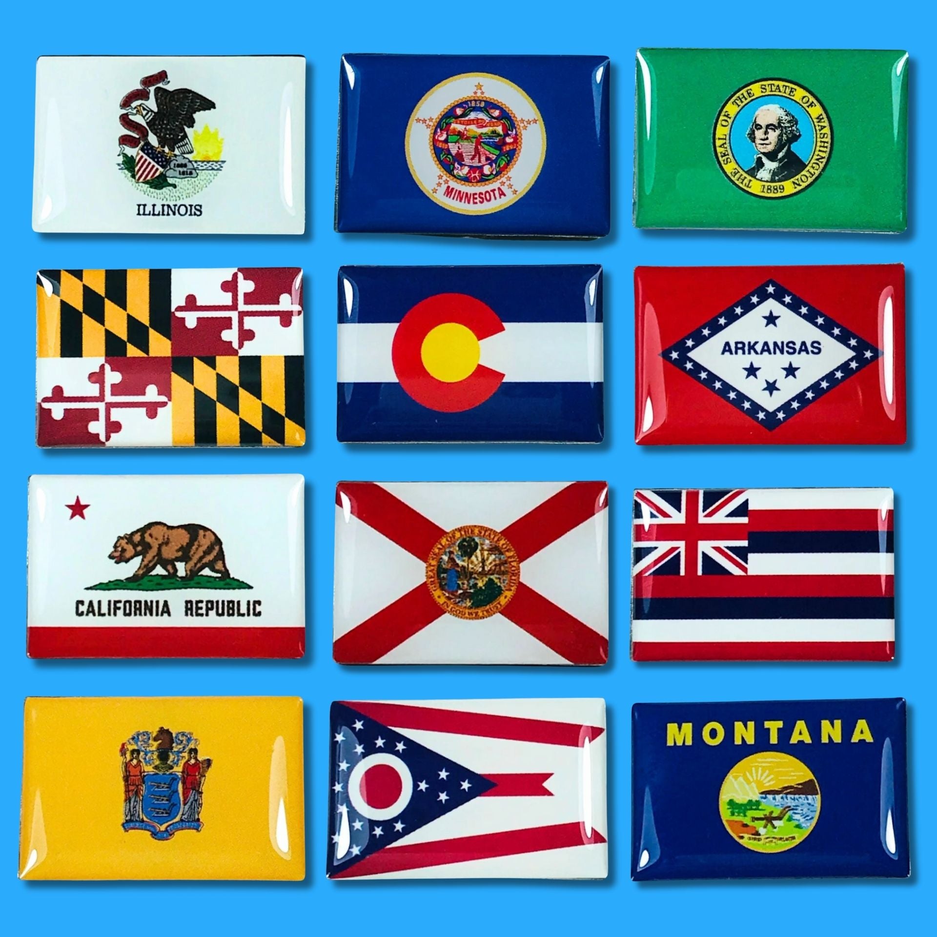 Pins - Banderas Estados USA