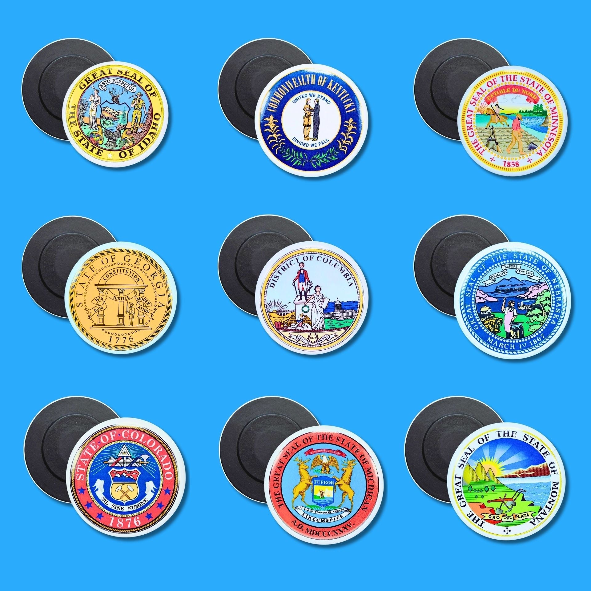 Colección Imanes redondos: escudos