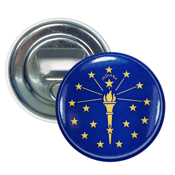 Décapsuleur aimanté - Drapeau de l'État de l'Indiana - USA