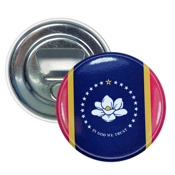 Décapsuleur magnétique - Drapeau de l'État du Mississippi - USA