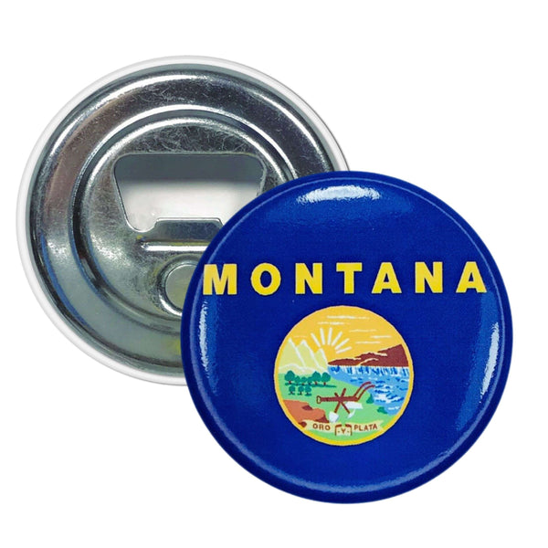 Aimant décapsuleur - Drapeau de l'État du Montana - USA