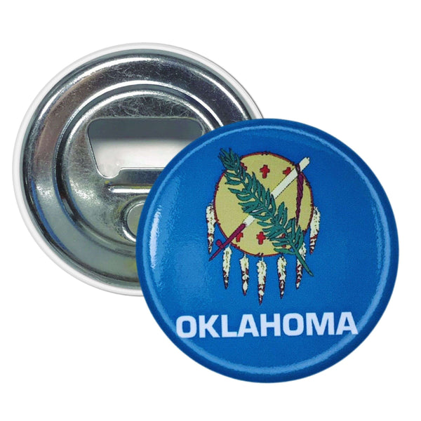Ouvre-bouteille magnétique - Drapeau de l'État de l'Oklahoma - USA