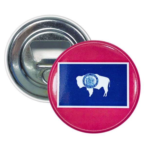 Aimant décapsuleur - Drapeau de l'État du Wyoming - USA