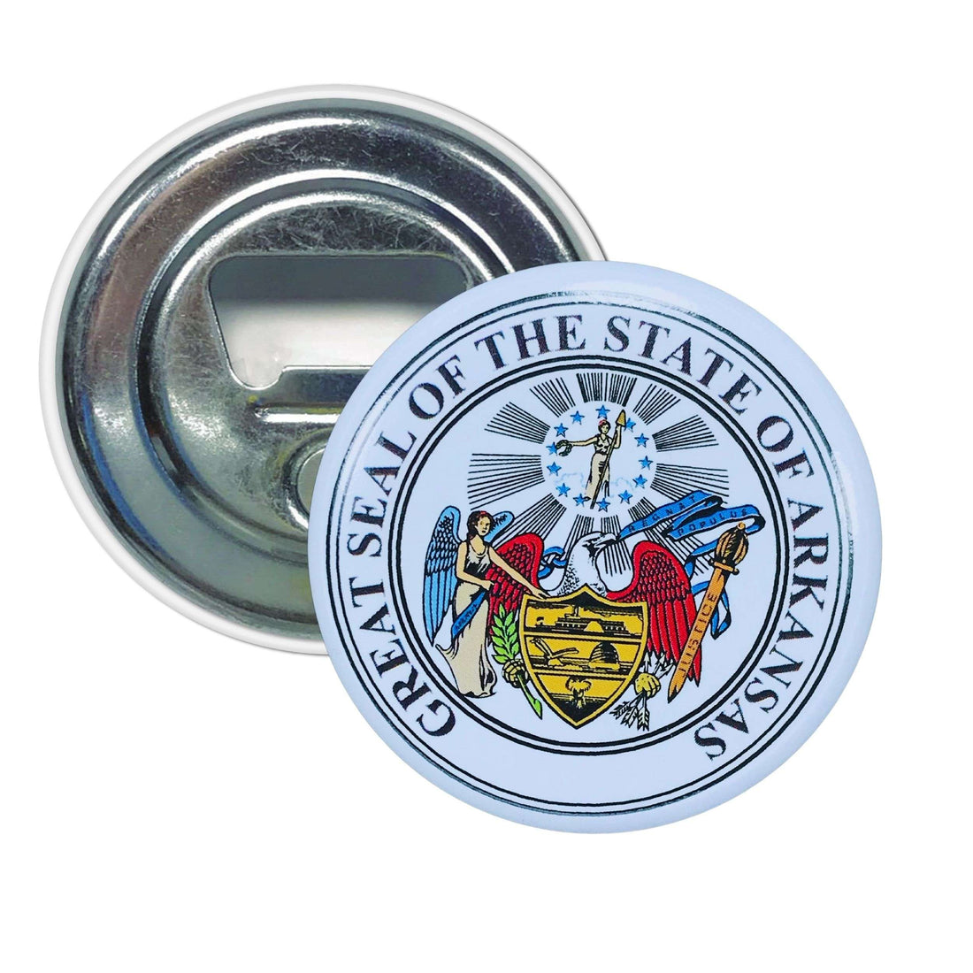 Magnet-Flaschenöffner - Staatswappen Arkansas - USA