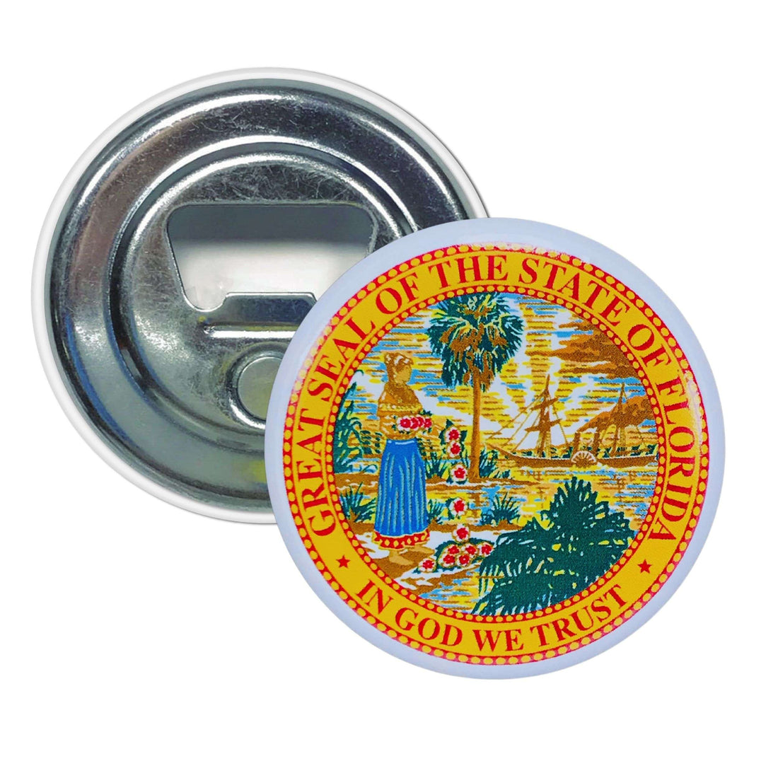 Magnet-Flaschenöffner - Staatswappen von Florida - USA
