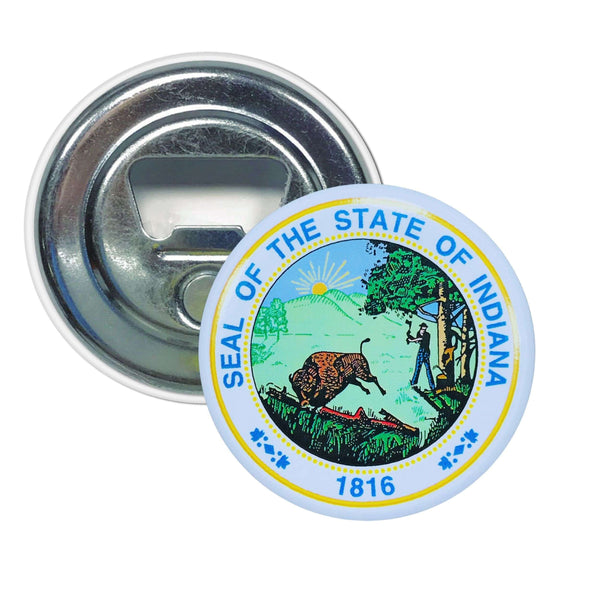 Décapsuleur aimanté - Indiana State Shield - USA