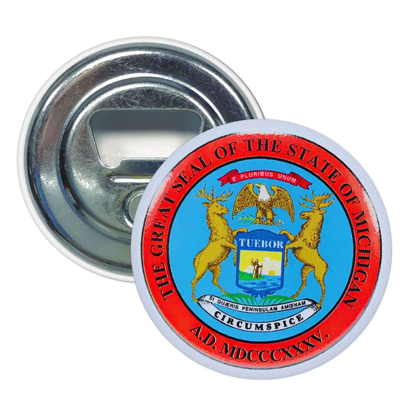 Ouvre-bouteille aimanté - Michigan State Shield - USA