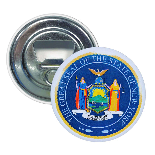 Ouvre-bouteille magnétique - Armoiries de l'État de New York - États-Unis