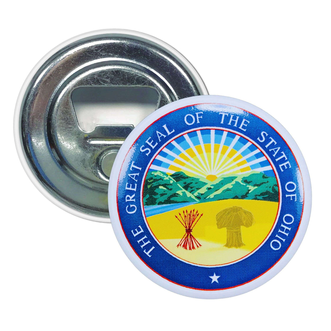 Magnet-Flaschenöffner - Staatssiegel Ohio - USA