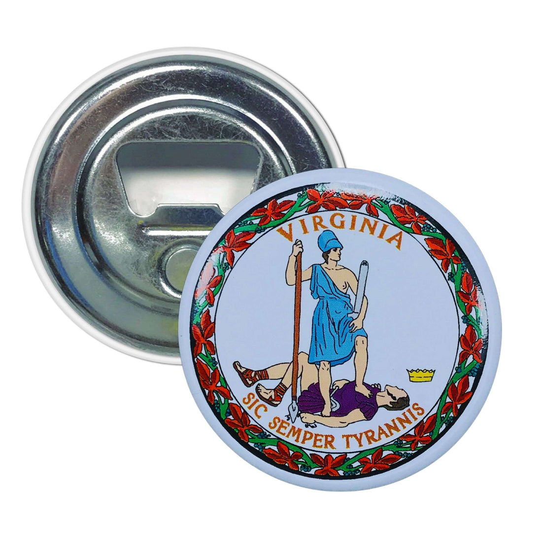 Magnet-Flaschenöffner - Staatswappen von Virginia - USA