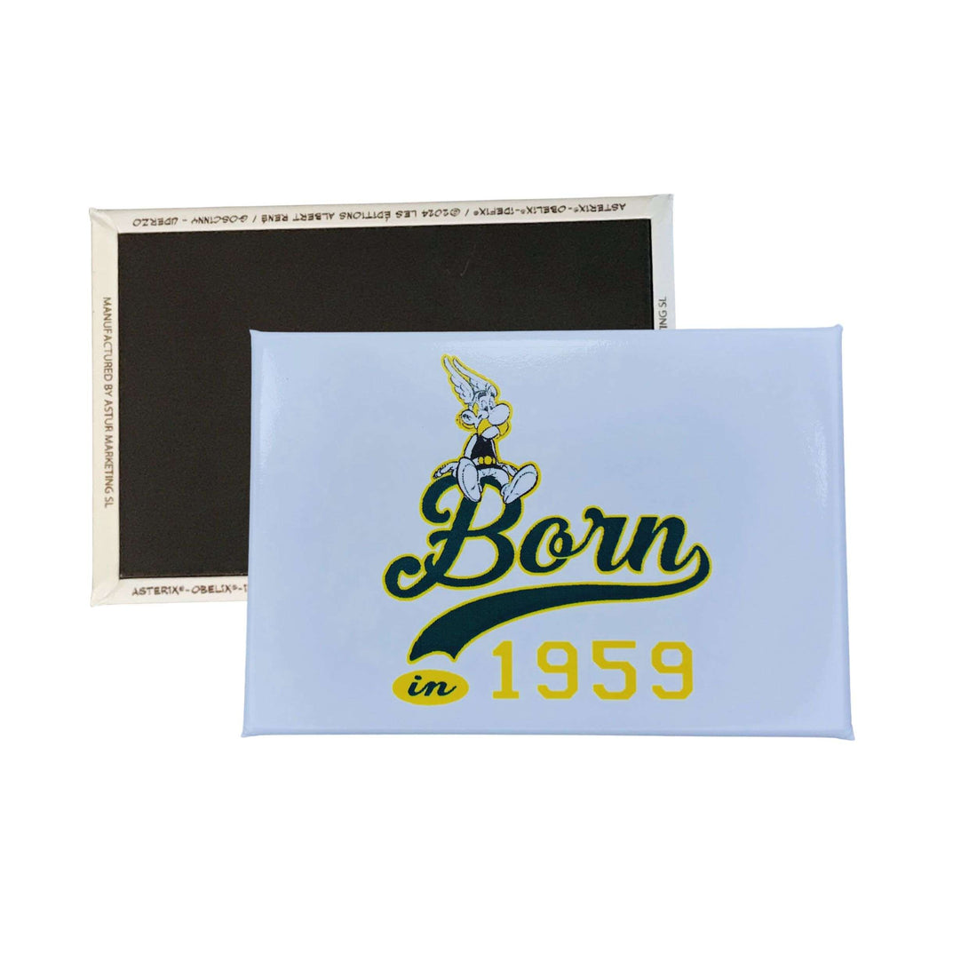 横型マグネット © アステリックス - Born 1959 - 緑の文字 - C#115