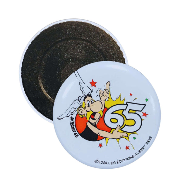Magnet rond © Astérix - 65ème Anniversaire - Etoiles - C#3