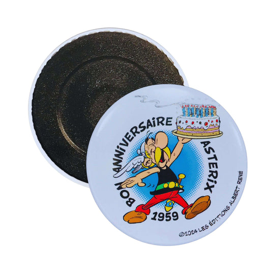 Aimant Rond © Asterix 65eme Anniversaire Gateau A100