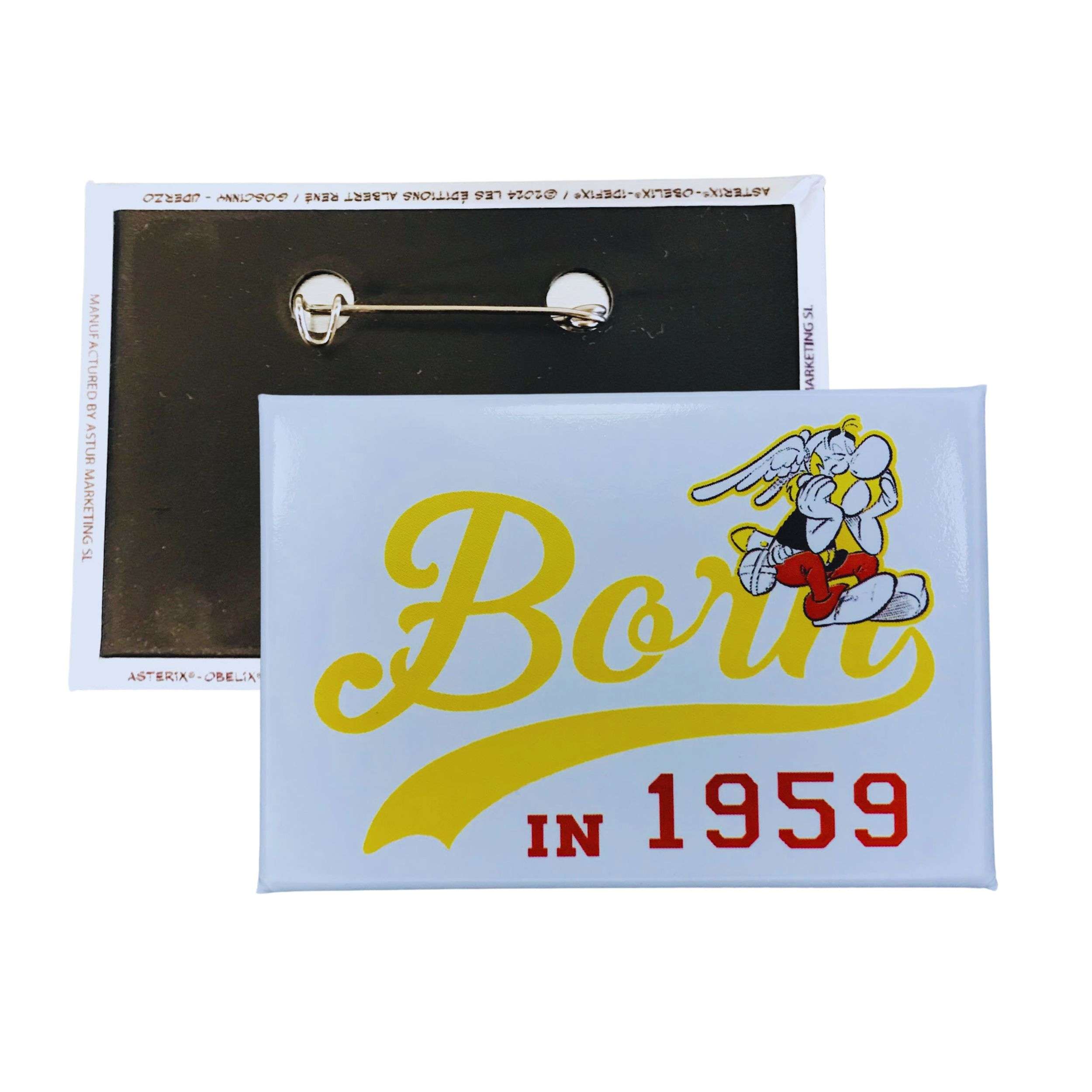 Broche Horizontal © Asterix Born 1959 Lettres Jaune A137