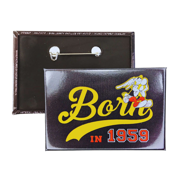 Badge horizontal © Astérix - Né en 1959 - Noir - C#130