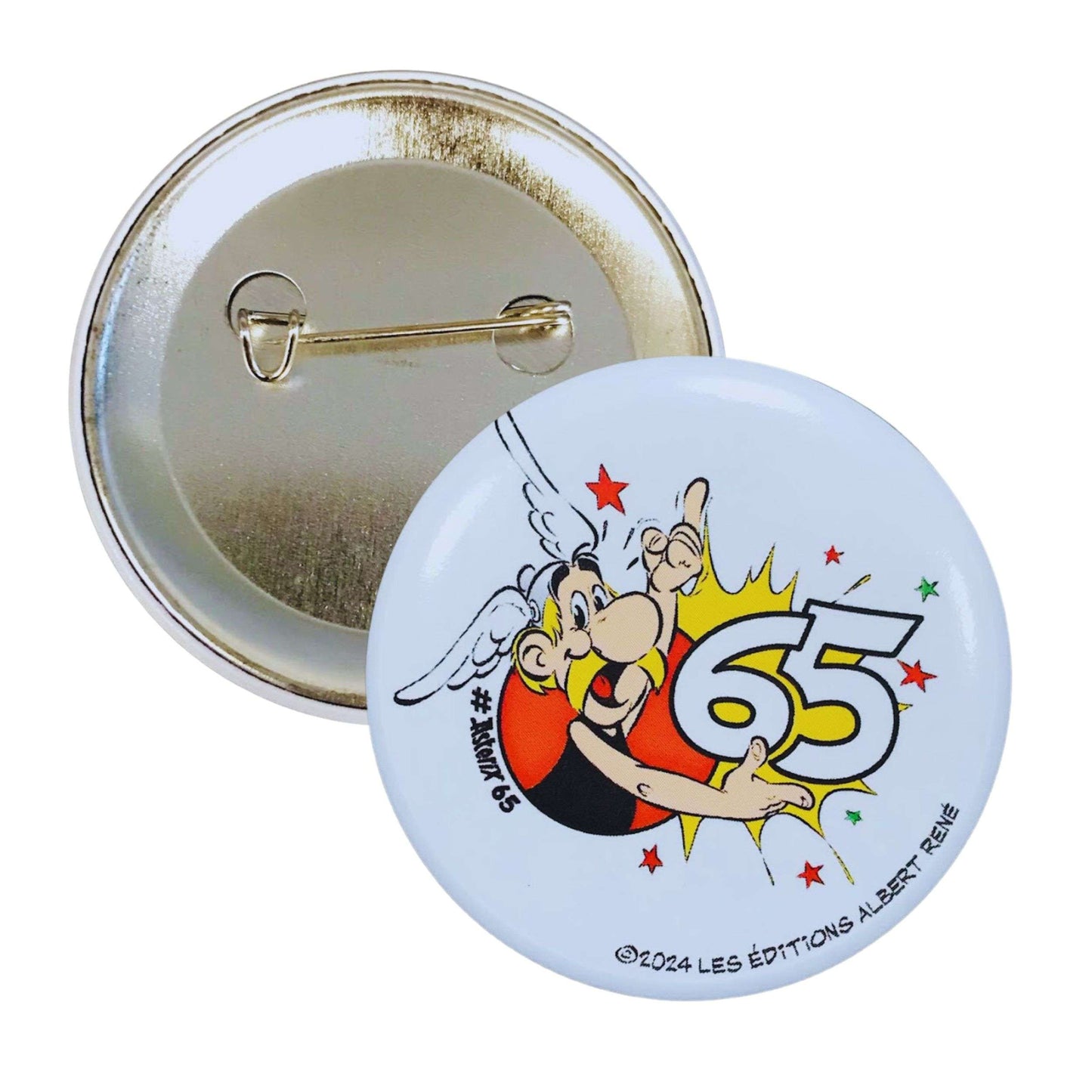 Broche Ronde © Asterix 65eme Anniversaire Etoiles A45