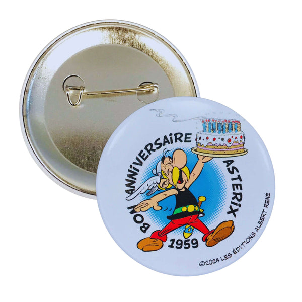 Badge Rond © Astérix - 65ème Anniversaire - Gâteau - C#68