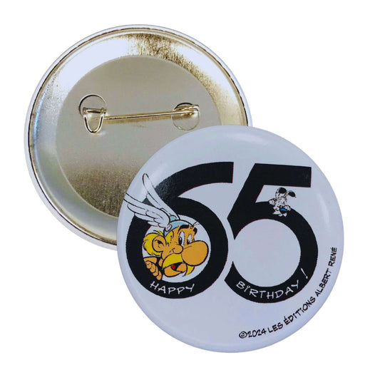 Broche Ronde © Asterix 65eme Anniversaire Idefix A75