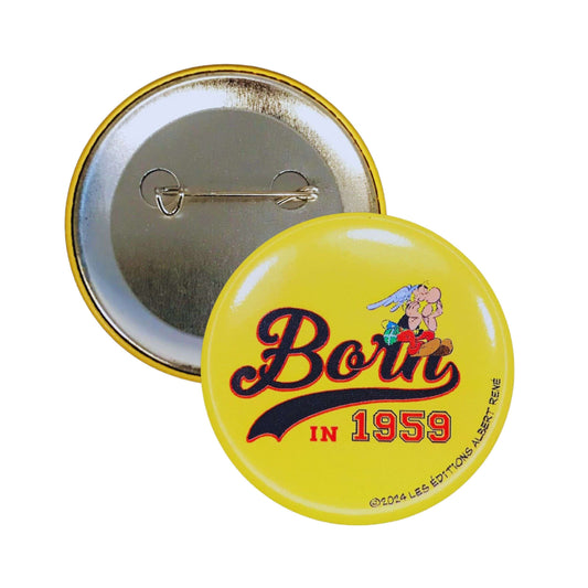 Broche Ronde © Asterix Born 1959 Jaune A125