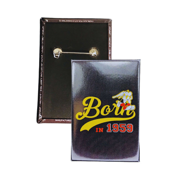 Badge Vertical © Astérix - Né en 1959 - Noir - C#129