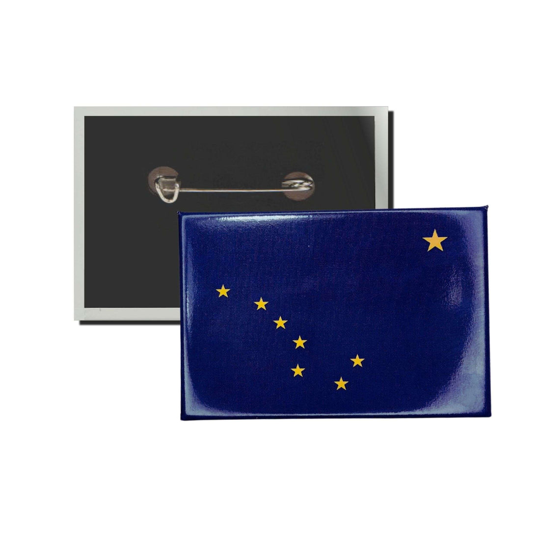 Horizontales Schild - Flagge des US-Bundesstaates Alaska - USA