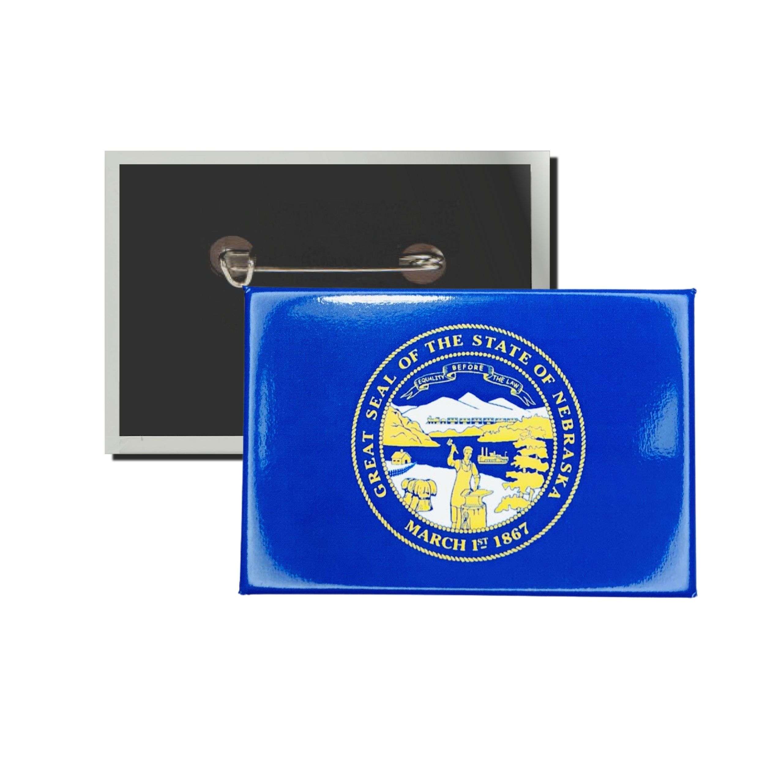Chapa Horizontal - Bandera Estado Nebraska - USA– Astur Pins