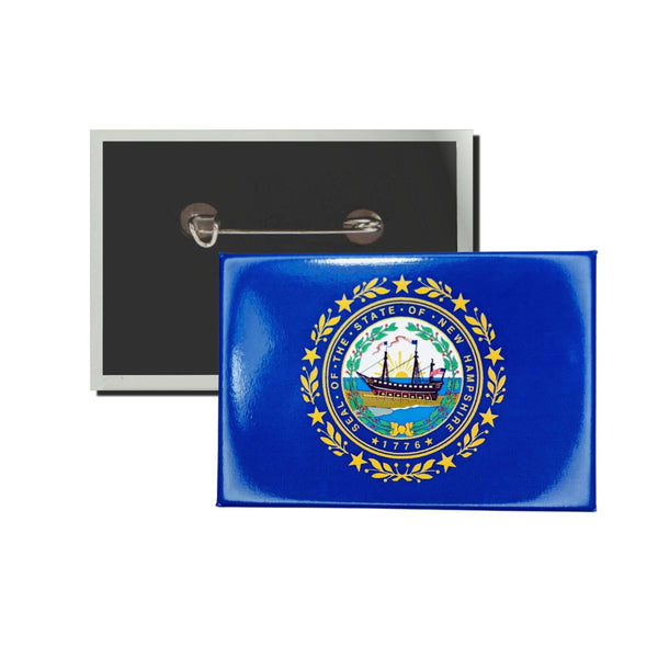 Insigne horizontal - Drapeau de l'État du New Hampshire - États-Unis