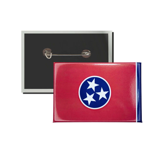 Chapa Rectangular Horizontal Bandera Estado Tennessee Usa