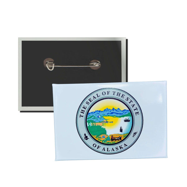 Insigne horizontal - Armoiries de l'État de l'Alaska - États-Unis