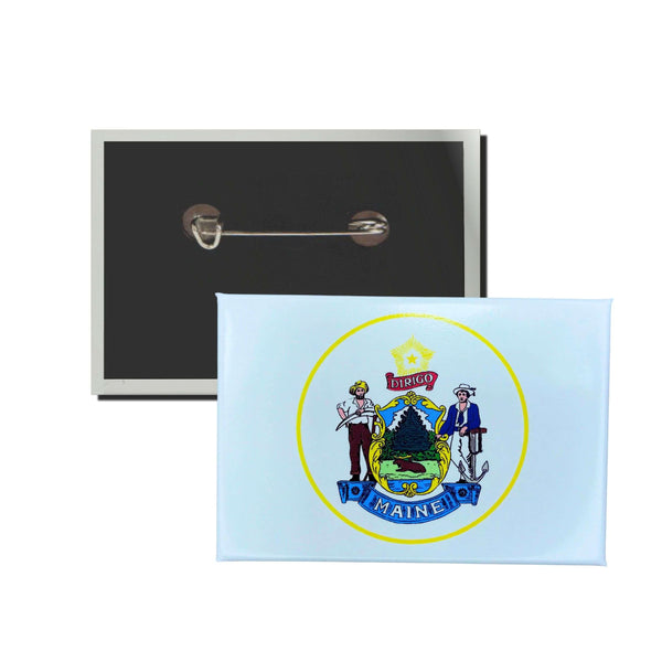 Insigne horizontal - Armoiries de l'État du Maine - États-Unis