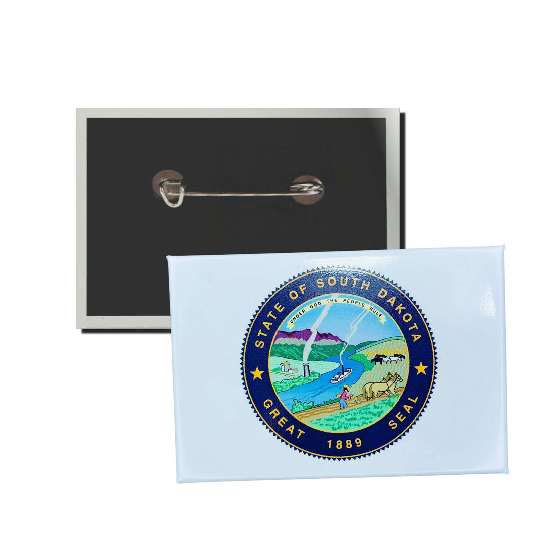 Horizontales Schild – Staatswappen von South Dakota – USA
