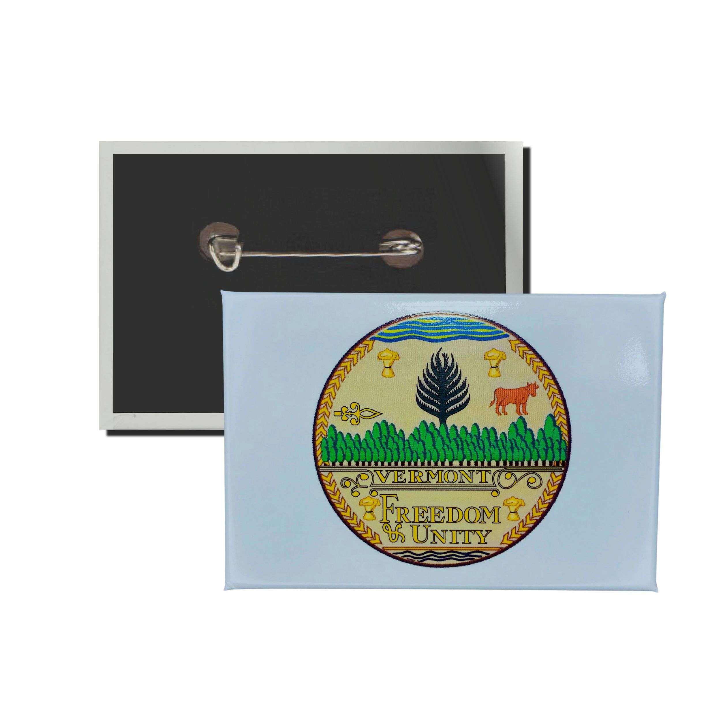 Horizontal Plate - Vermont State Shield - USA– Astur Pins